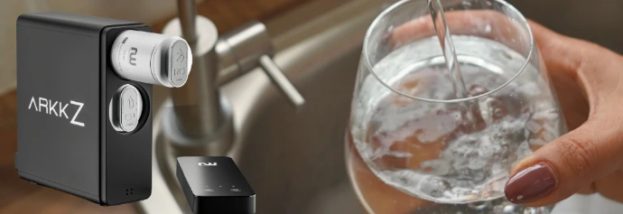filtered water from tap with reverse osmosis water filter