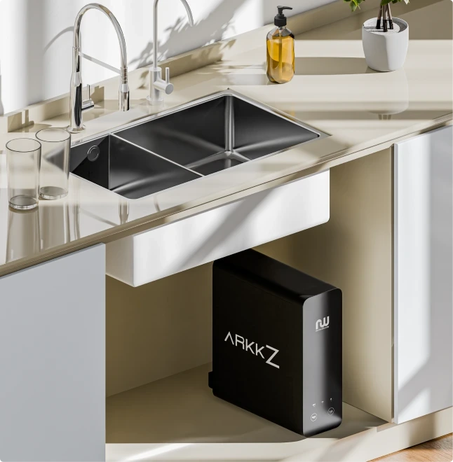 ArkkZ reverse osmosis water filter under sink space saving system